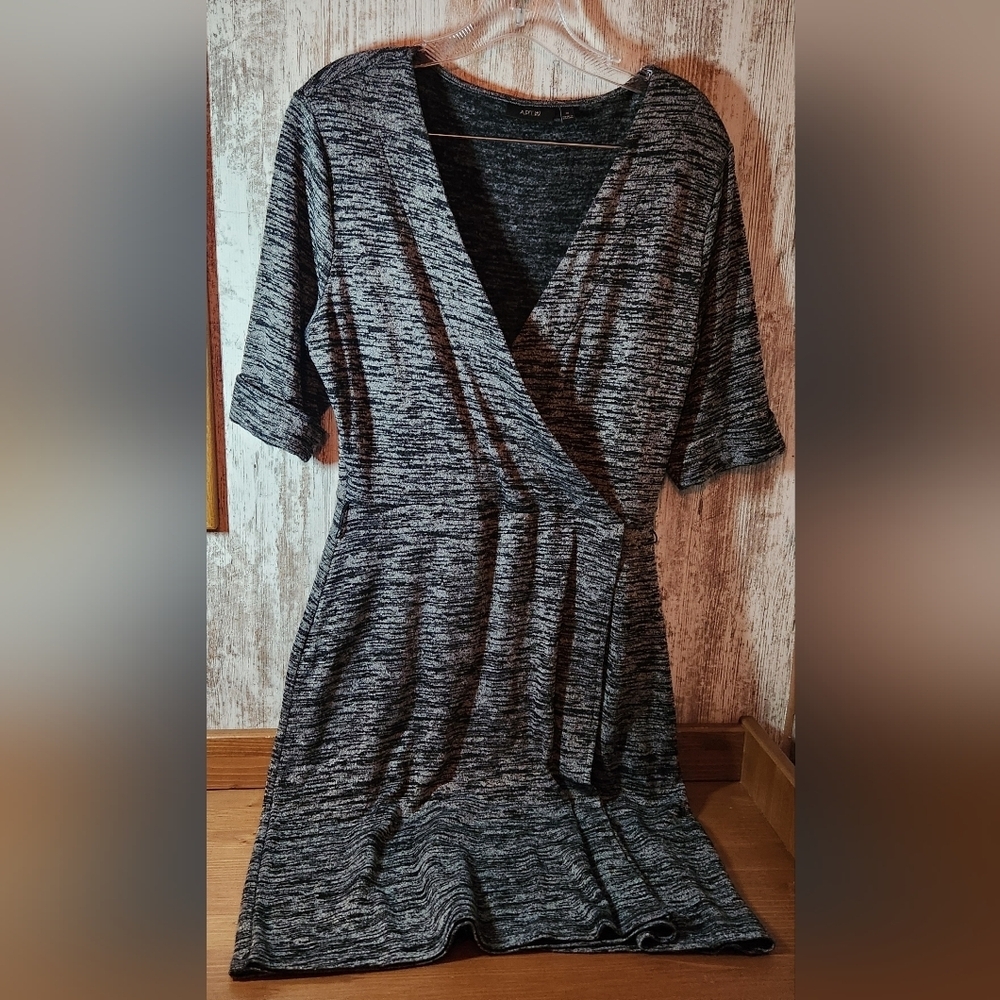 Apt. 9 Charcoal Wrap Midi Dress